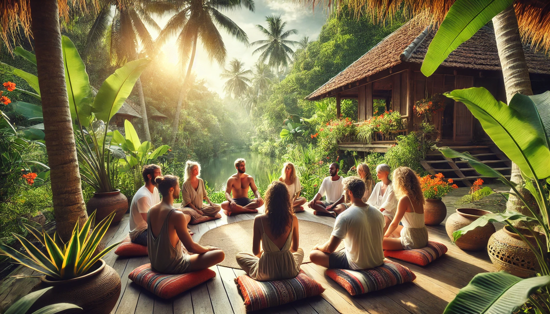 Abstract illustration representing balanced daily energy and calm focus